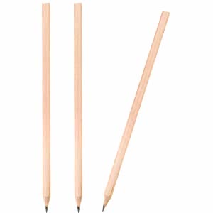 Köşeli Naturel Kurşun Kalem