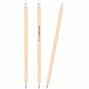 Köşeli Silgili Naturel Kurşun Kalem