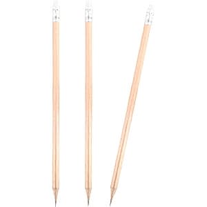 Yuvarlak Silgili Naturel Kurşun Kalem