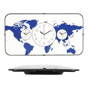 Dikdörtgen Bombeli Duvar Saati