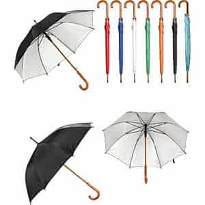 Ahşap Saplı Fiber Glass Kırılmaz Şemsiye