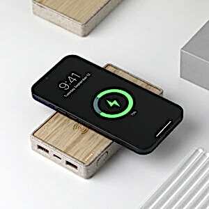 Powerbank 1000 mAh Bambu Wireless Mobil Şarj Cihazı