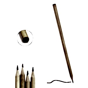 Yuvarlak Naturel Kırmızı Uçlu Kurşun Kalem