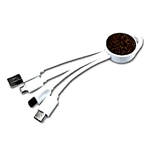 3'lü Mantar Şarj Kablosu