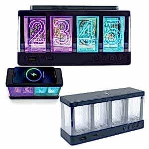 Fantastik Panel Saatli Kablosuz Şarj Cihazı