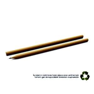 Yuvarlak Naturel Kurşun Kalem