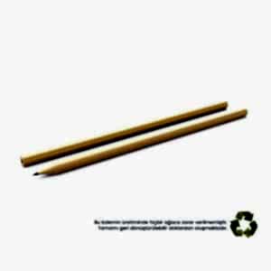 Köşeli Naturel Kurşun Kalem