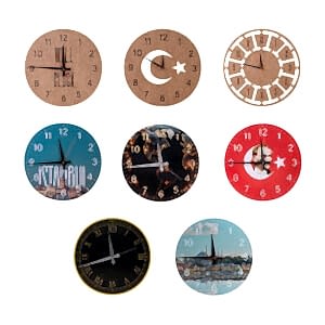 Ahşap Duvar Saati Ø 330 mm