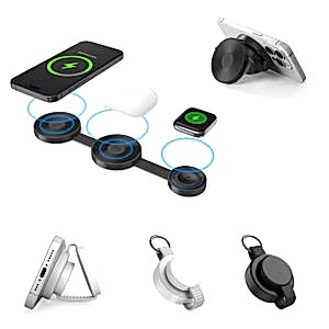3'ü 1 Arada Wireless Kablosuz Şarj Cihazı